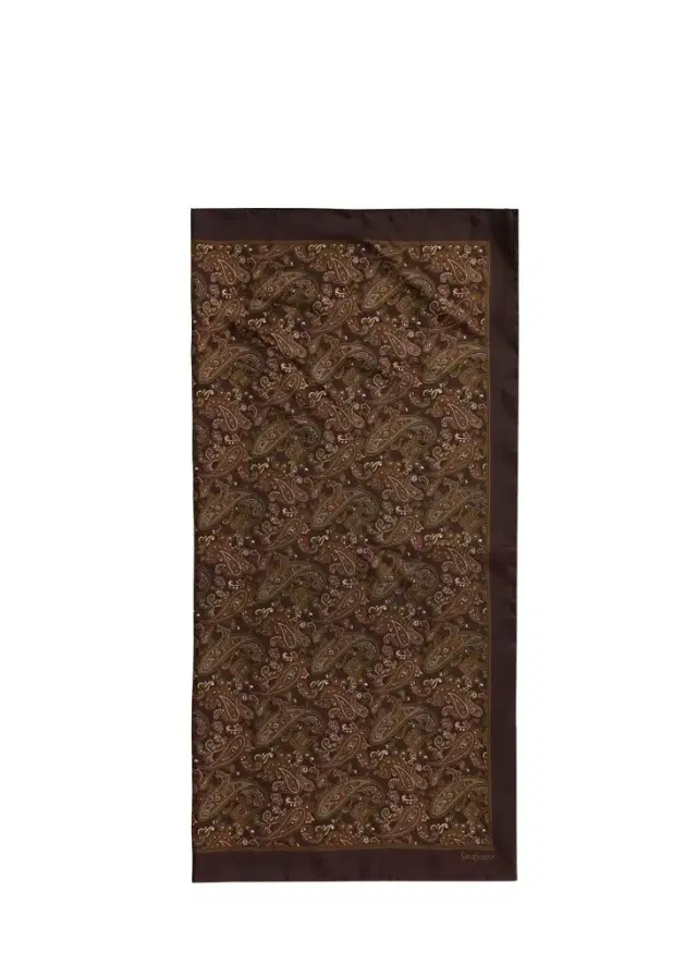 Saint Laurent Paisley-Print Silk Scarf
