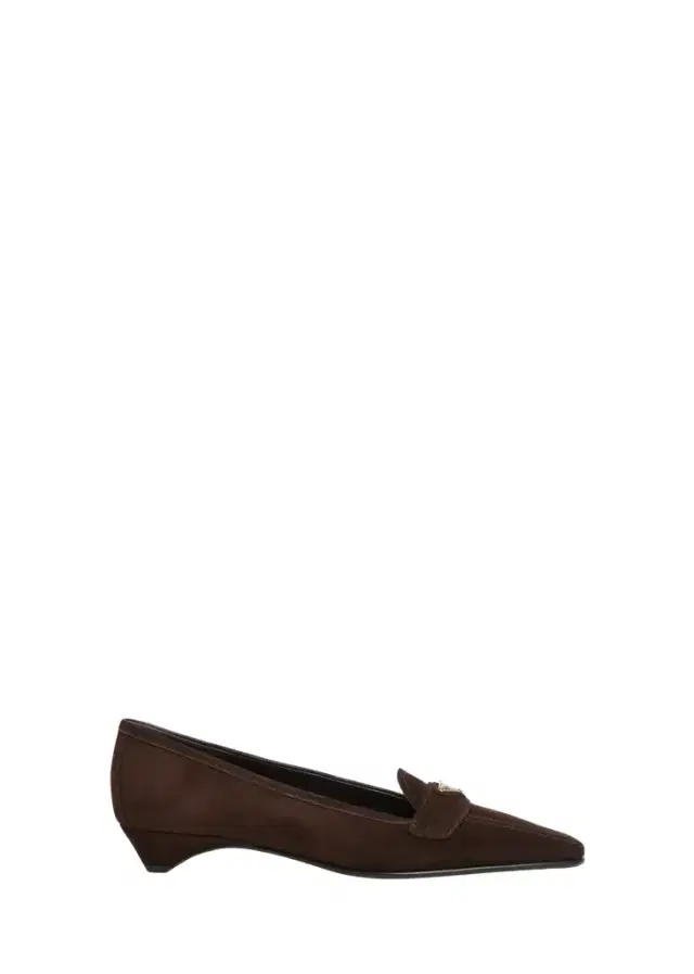 Prada Suede Pointed-Toe Loafers