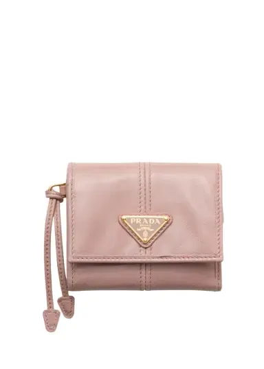 Prada Soft Lux Trifold Leather Wallet | Thumbnail 1