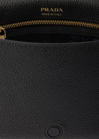 Prada Daino Flap Soft Leather Crossbody Bag | Thumbnail 3