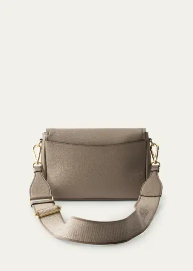 Prada Daino Flap Soft Leather Crossbody Bag | Thumbnail 4