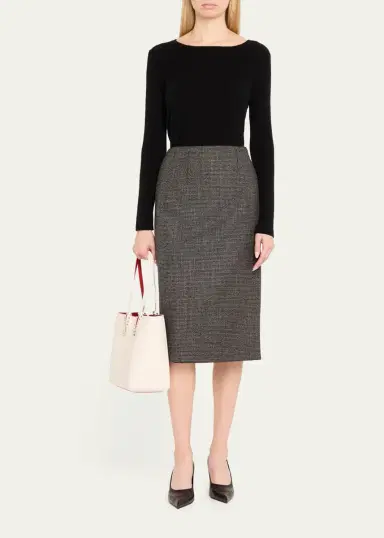 Christian Louboutin Cabata Soft Small Tote Bag in Grained Leather | Thumbnail 13