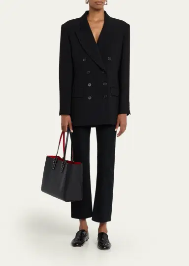Christian Louboutin Cabata Soft Small Tote Bag in Grained Leather | Thumbnail 5