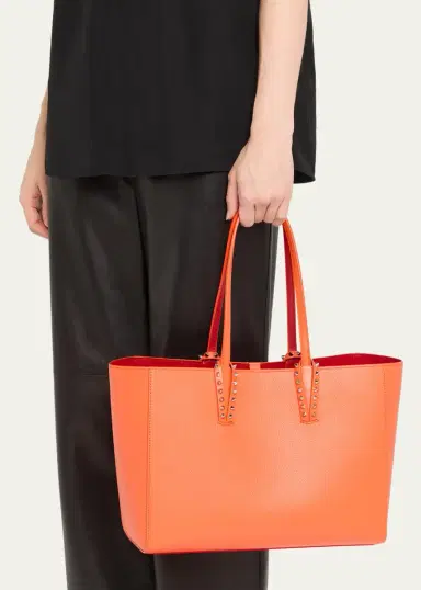 Christian Louboutin Cabata Soft Small Tote Bag in Grained Leather | Thumbnail 6
