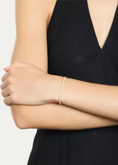 Anita Ko 18K Yellow Gold Large Hepburn Diamond Tennis Bracelet | Thumbnail 2