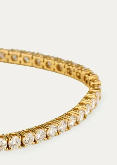 Anita Ko 18K Yellow Gold Large Hepburn Diamond Tennis Bracelet | Thumbnail 3