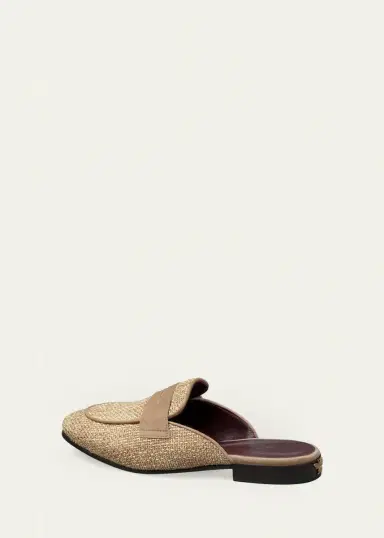 Bougeotte Raffia Loafer Mules | Thumbnail 2 Bougeotte Raffia Loafer Mules | Thumbnail 2