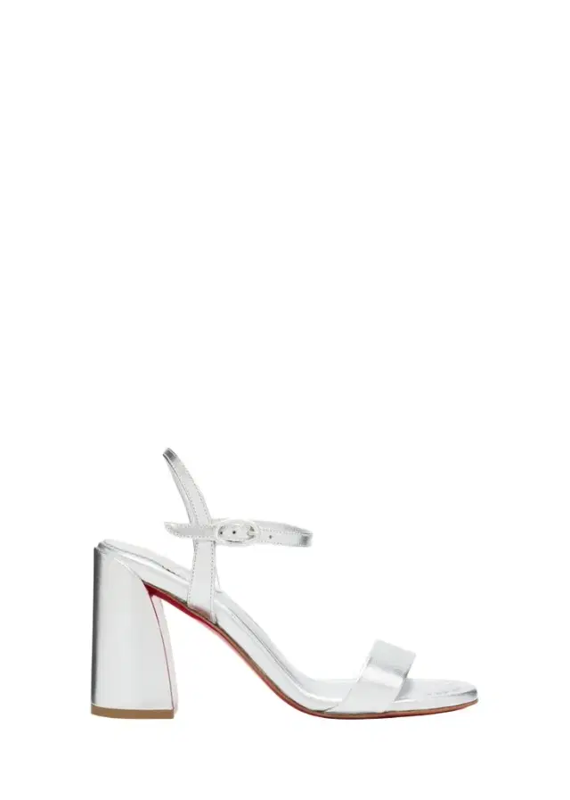 Christian Louboutin 85mm Jane Metallic Leather Ankle-Strap Sandals