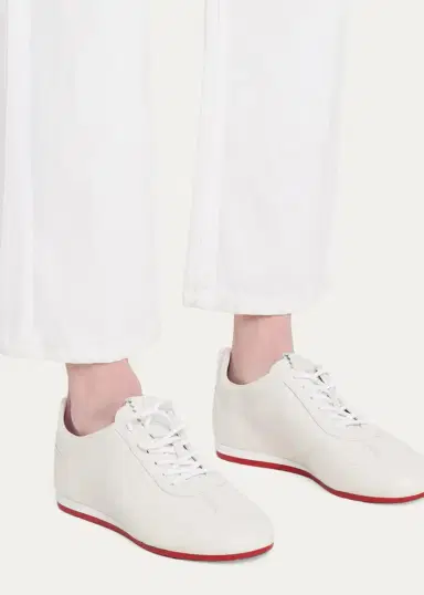 Christian Louboutin Eleonora Flex Leather Low-Top Sneakers | Thumbnail 2