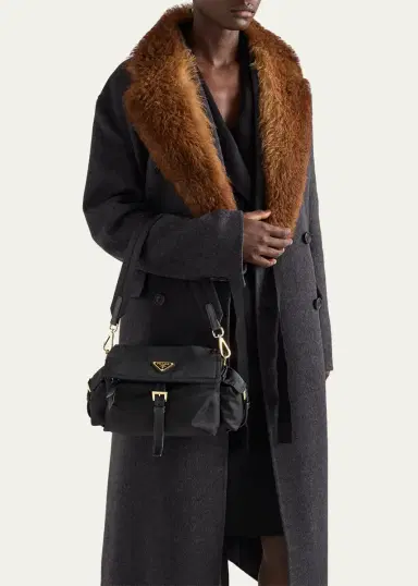 Prada Explore Medium Re-Nylon Shoulder Bag | Thumbnail 2