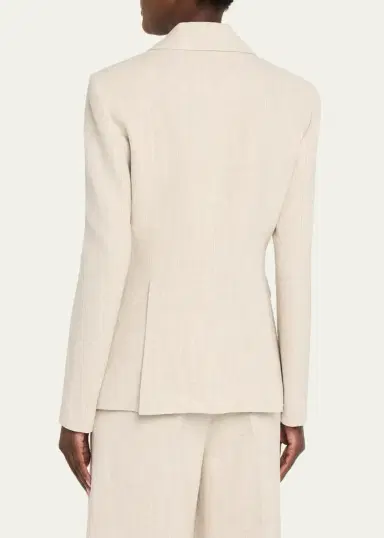 Altuzarra Fenice Slim Linen-Cotton Blazer | Thumbnail 3