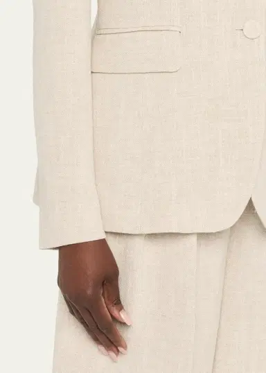 Altuzarra Fenice Slim Linen-Cotton Blazer | Thumbnail 5