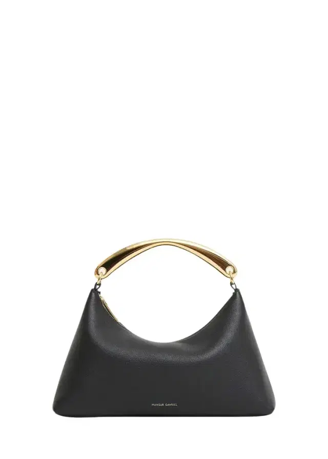 MANSUR GAVRIEL Rhea Leather Sculptural Metal Top-Handle Bag