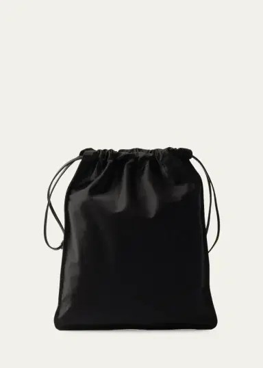 Prada Wish Silk Duchesse Drawstring Pouch Bag | Thumbnail 3
