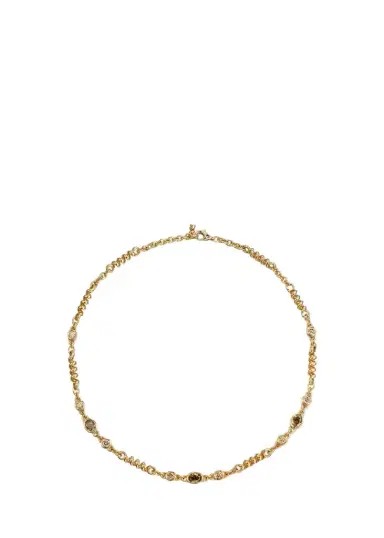 Boochier 18K Yellow Gold Brown Diamond Slinkee Necklace | Thumbnail 1
