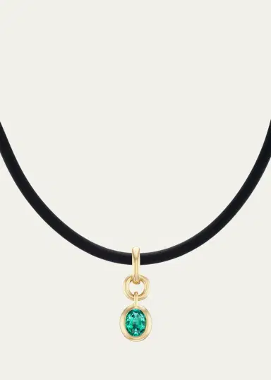 Uniform Object 18K Yellow Gold & Emerald Pendant | Thumbnail 4 Uniform Object 18K Yellow Gold & Emerald Pendant | Thumbnail 4