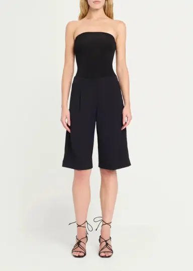 Christopher Esber Redux Strapless Jersey & Wool Bermuda Jumpsuit | Thumbnail 2