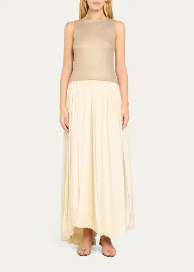 MAJESTIC FILATURES Soft Touch Metallic Knit Tank Top | Thumbnail 2