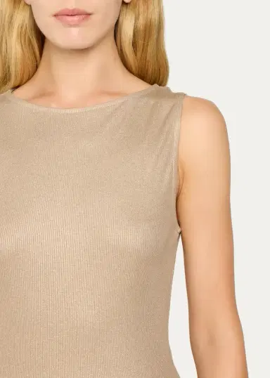 MAJESTIC FILATURES Soft Touch Metallic Knit Tank Top | Thumbnail 5