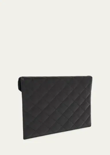 Saint Laurent Paris Pouch in Lambskin Leather | Thumbnail 3