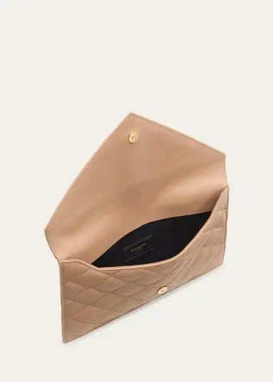 Saint Laurent Paris Pouch in Lambskin Leather | Thumbnail 8