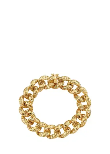 Sydney Evan 14K Gold Icon Wallpaper Link Bracelet | Thumbnail 1