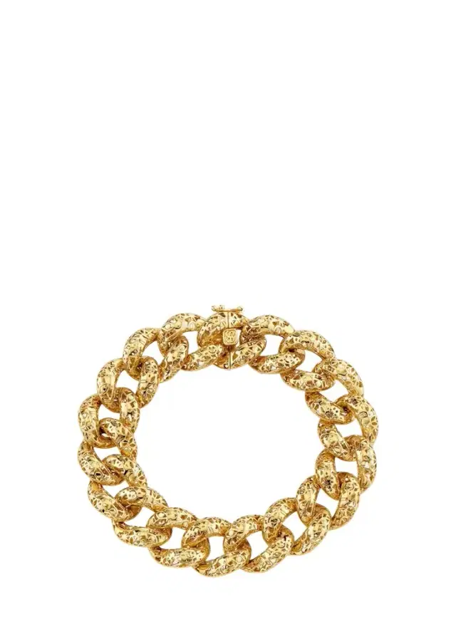 Sydney Evan 14K Gold Icon Wallpaper Link Bracelet