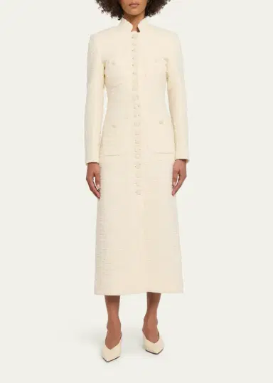 LIBEROWE Boucle Single-Breasted Imperial Coat | Thumbnail 2