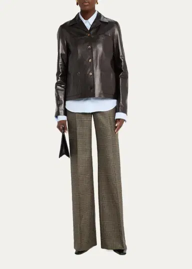 Lafayette 148 New York Pleated-Sleeve Cotton Shirt | Thumbnail 2 Lafayette 148 New York Pleated-Sleeve Cotton Shirt | Thumbnail 2