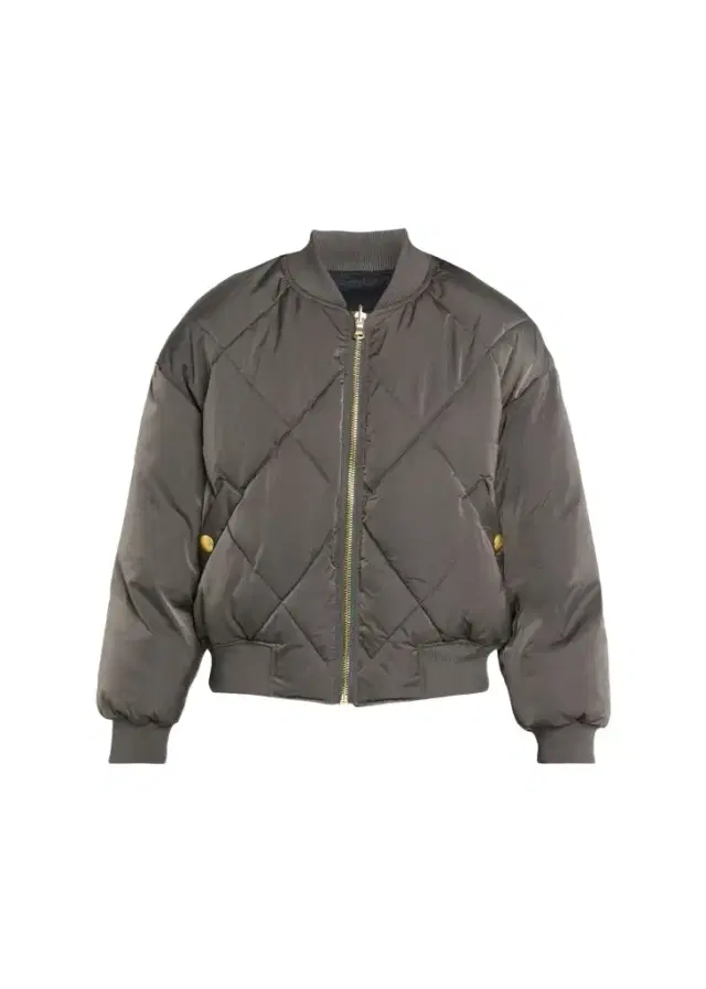 L'Agence Violeta Reversible Quilted Puffer Bomber Jacket