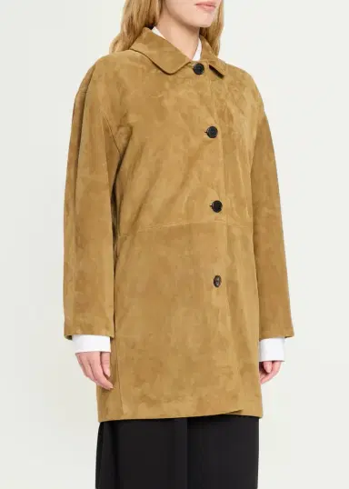 The Row Damir Suede Single-Breasted Car Coat | Thumbnail 4