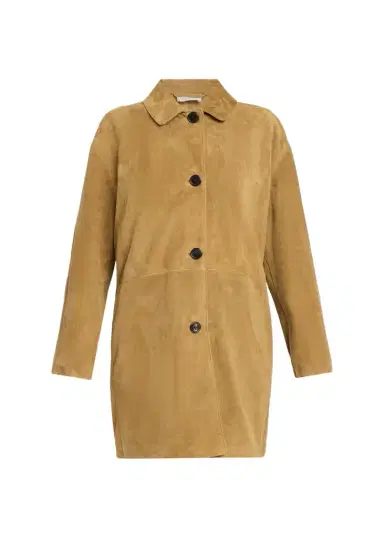The Row Damir Suede Single-Breasted Car Coat | Thumbnail 1