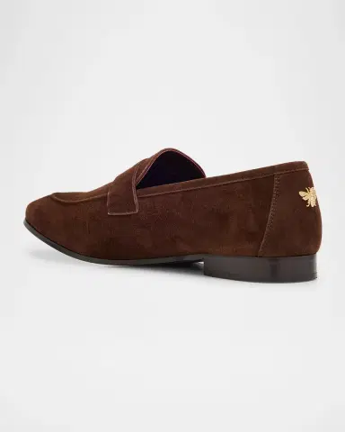 Bougeotte Suede Penny Loafers | Thumbnail 4
