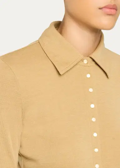 Vince Multi-Button Collared Cardigan Top | Thumbnail 5