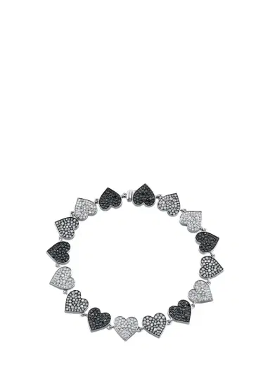 Sydney Evan 14K White Gold & 3.20 TCW Diamond Heart Bracelet | Thumbnail 1