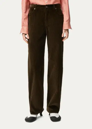 Loewe Mid-Rise Corduroy Straight-Leg Trousers | Thumbnail 4