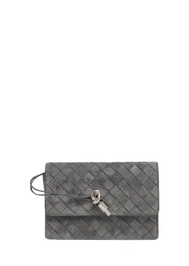 Bottega Veneta Andiamo Suede Wallet-On-Chain | Thumbnail 1