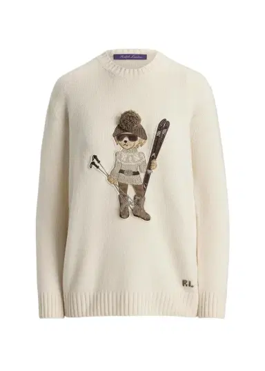 Ralph Lauren Collection Holiday Polo Bear Cashmere Sweater | Thumbnail 1