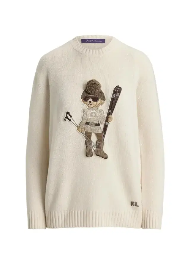 Ralph Lauren Collection Holiday Polo Bear Cashmere Sweater
