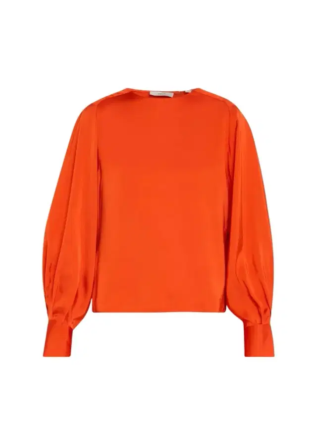 Vince Satin Tie-Neck Raglan Top