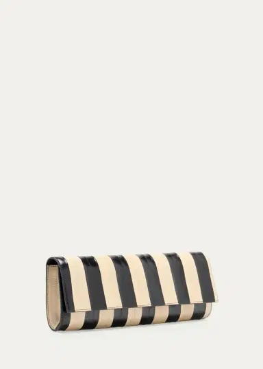 Proenza Schouler Hex Striped Eel Leather Clutch Bag | Thumbnail 2