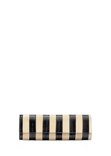Proenza Schouler Hex Striped Eel Leather Clutch Bag | Thumbnail 1
