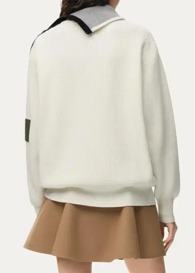 Loewe Cotton Zip-Front Sweater | Thumbnail 3