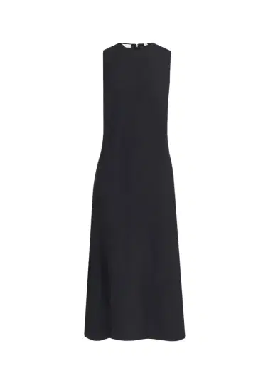 Vince Sleeveless Bias-Cut Linen-Blend Dress | Thumbnail 1