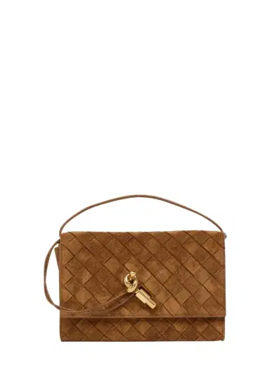 Bottega Veneta Andiamo Leather Wallet-On-Chain | Thumbnail 1