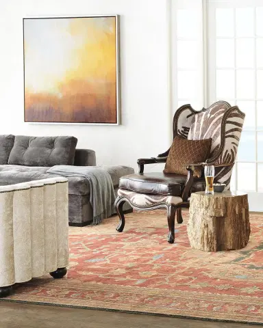 Bernhardt Interiors Petrified Wood Side Table | Thumbnail 4
