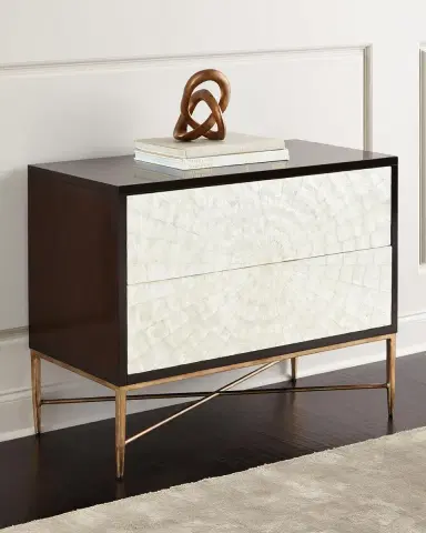 Bernhardt Interiors Adagio Bachelor's Chest w/ Inlaid Capiz Shells | Thumbnail 2