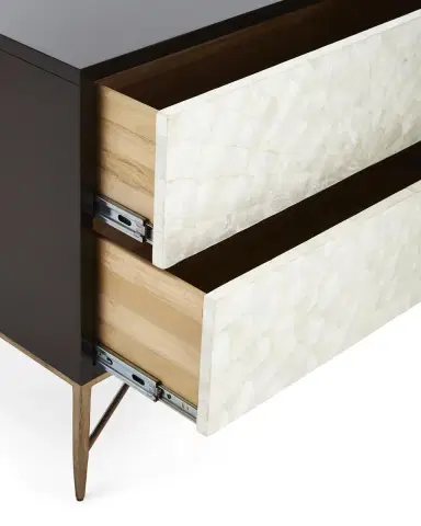 Bernhardt Interiors Adagio Bachelor's Chest w/ Inlaid Capiz Shells | Thumbnail 3