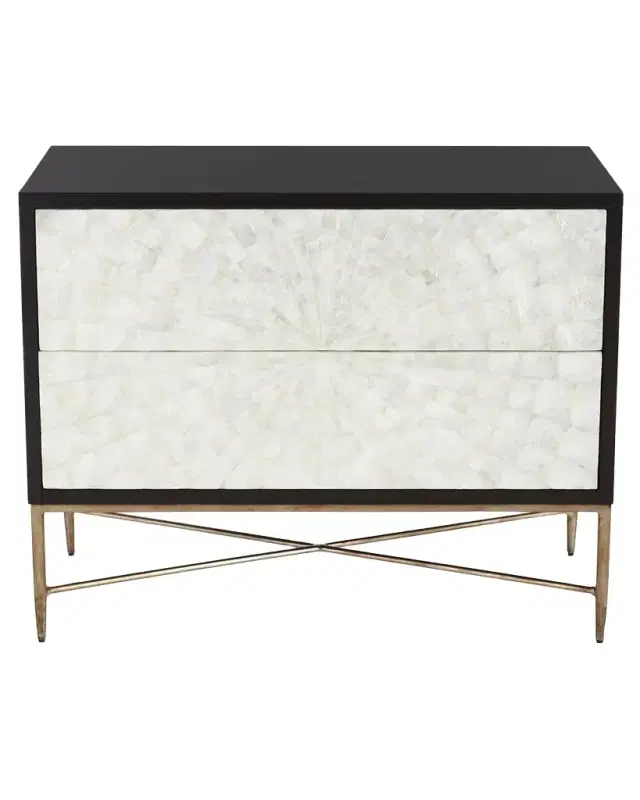 Bernhardt Interiors Adagio Bachelor's Chest w/ Inlaid Capiz Shells