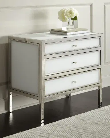 Bernhardt Interiors Darcey 3-Drawer Nightstand | Thumbnail 1